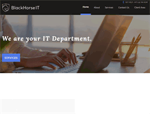 Tablet Screenshot of blackhorseit.com